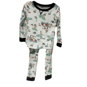 Pj essentials dogs playing golf print pajamas